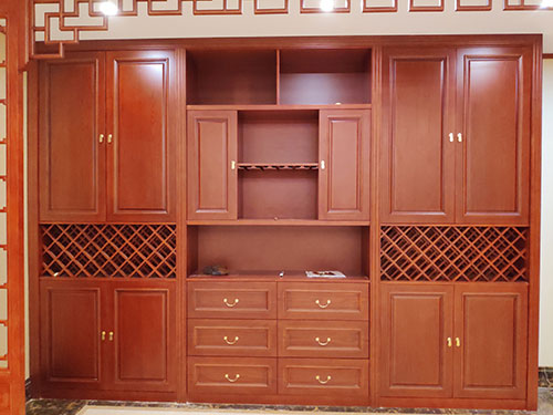 鄢陵中式家居装修之中式酒柜装修效果图