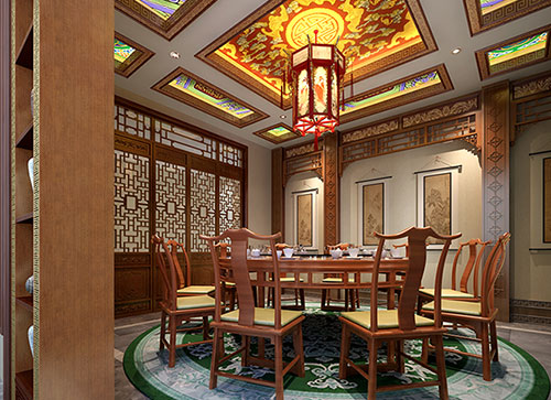 鄢陵中式古典风格家居装修设计效果图